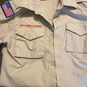 Official Boy Scouts of America uniform shirt size YM